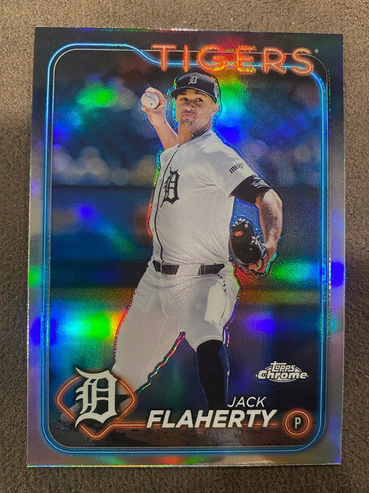 Jack Flaherty - 2024 Topps Chrome - Refractor - Tigers