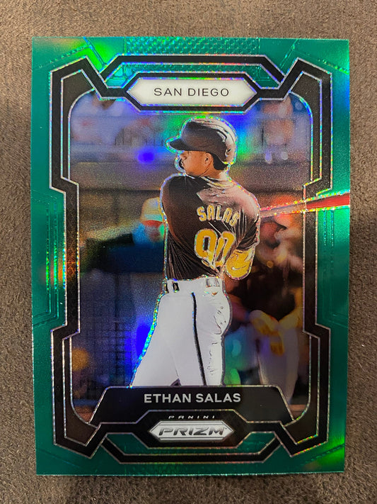 Ethan Salas - 2024 Panini Prizm - Green Refractor - Padres