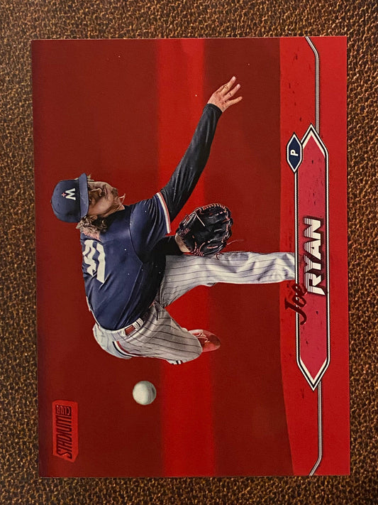 Joe Ryan - 2024 Topps Stadium Club - Red Foil - Twins