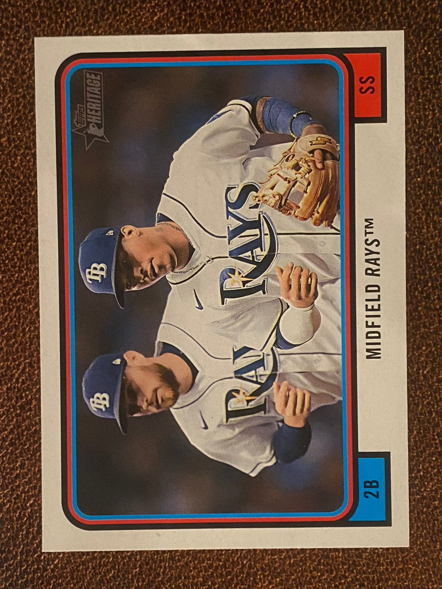 Wander Franco / Brandon Lowe - 2022 Topps Heritage High Number - Combo Midfield Rays - Rays