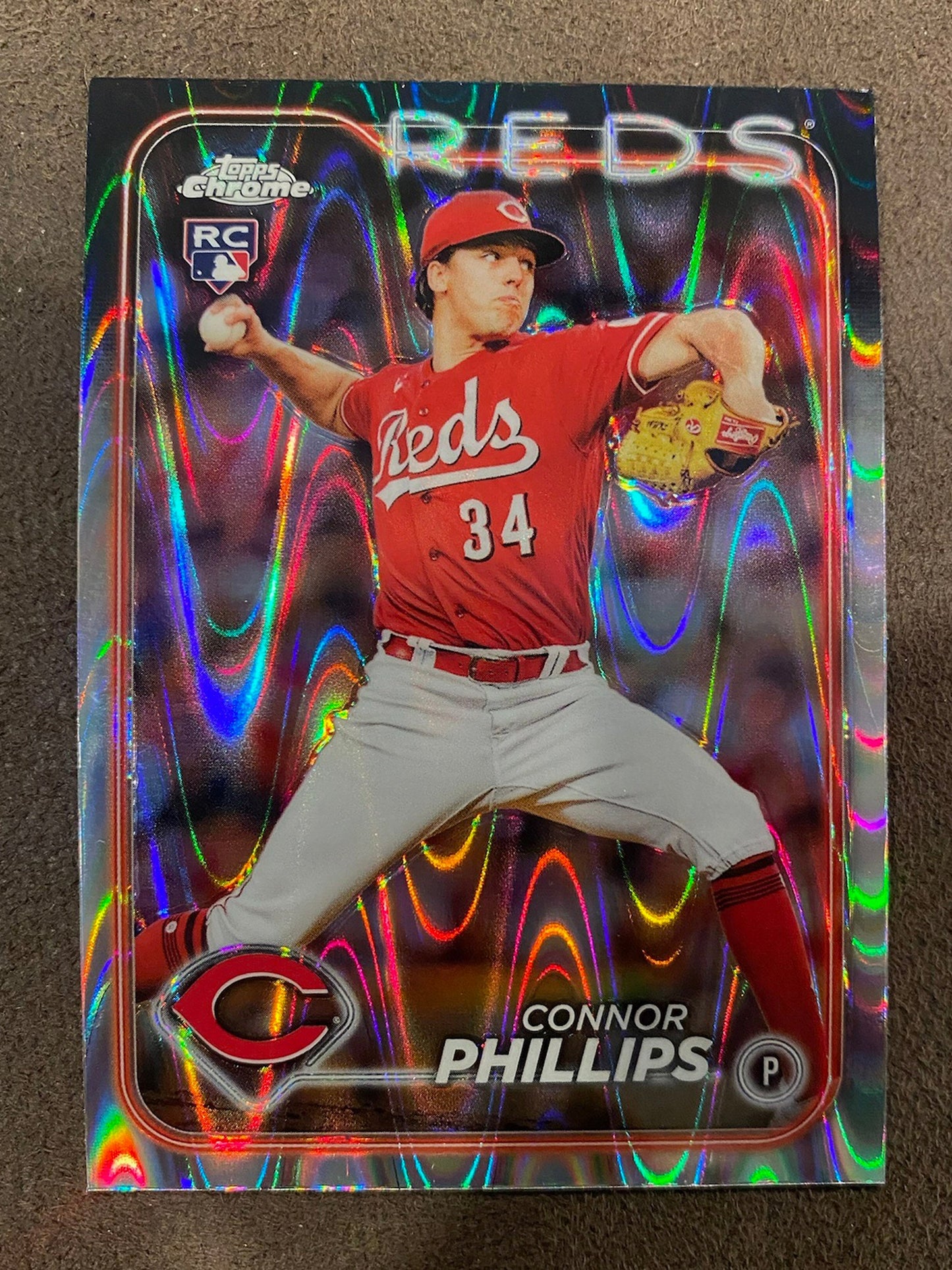 Connor Phillips - 2024 Topps Chrome - Raywave Refractor - Reds