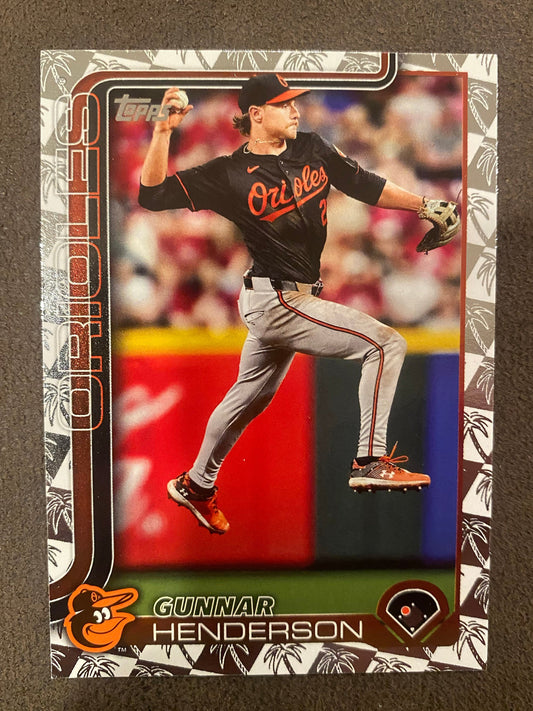 Gunnar Henderson - 2025 Topps Series 1 - Spring Training Parallel - Orioles