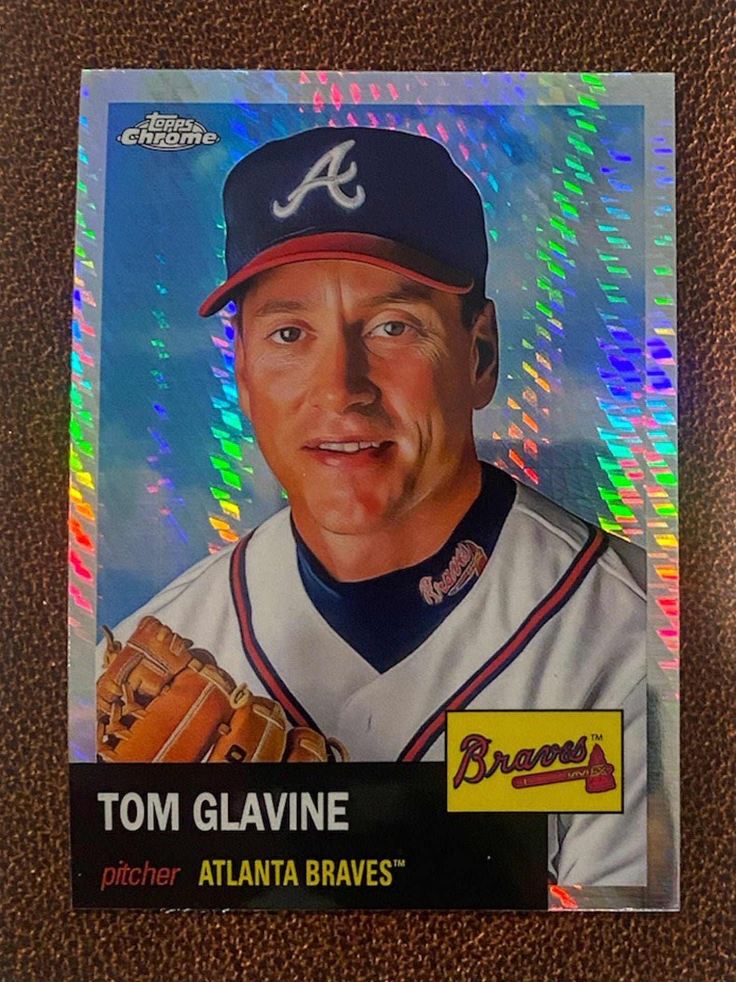 Tom Glavine - 2022 Topps Chrome Platinum Anniversary - Prism Refractor - Braves