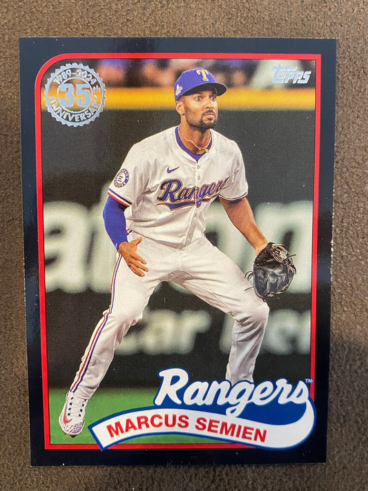 Marcus Semien - 2024 Topps Update - 1989 BLACK /299 - Rangers