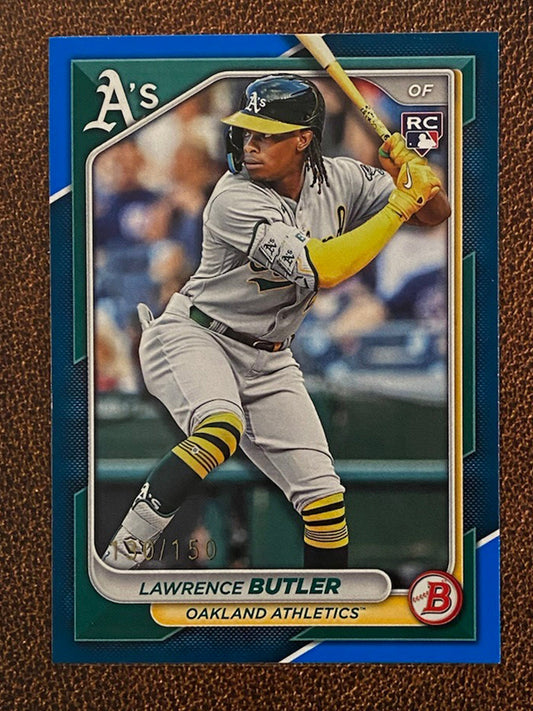 Lawrence Butler - 2024 Bowman - Blue Parallel /150 - Athletics