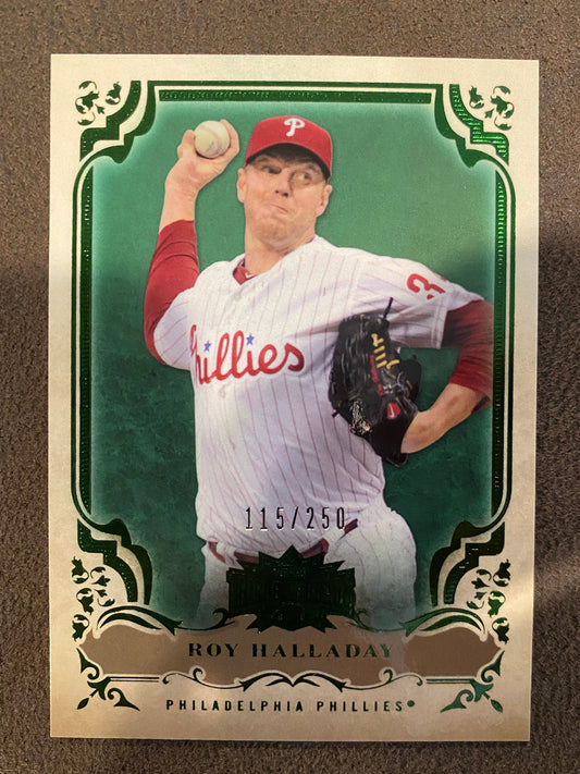 Roy Halladay - 2013 Topps Triple Threads - Green /250 - Phillies