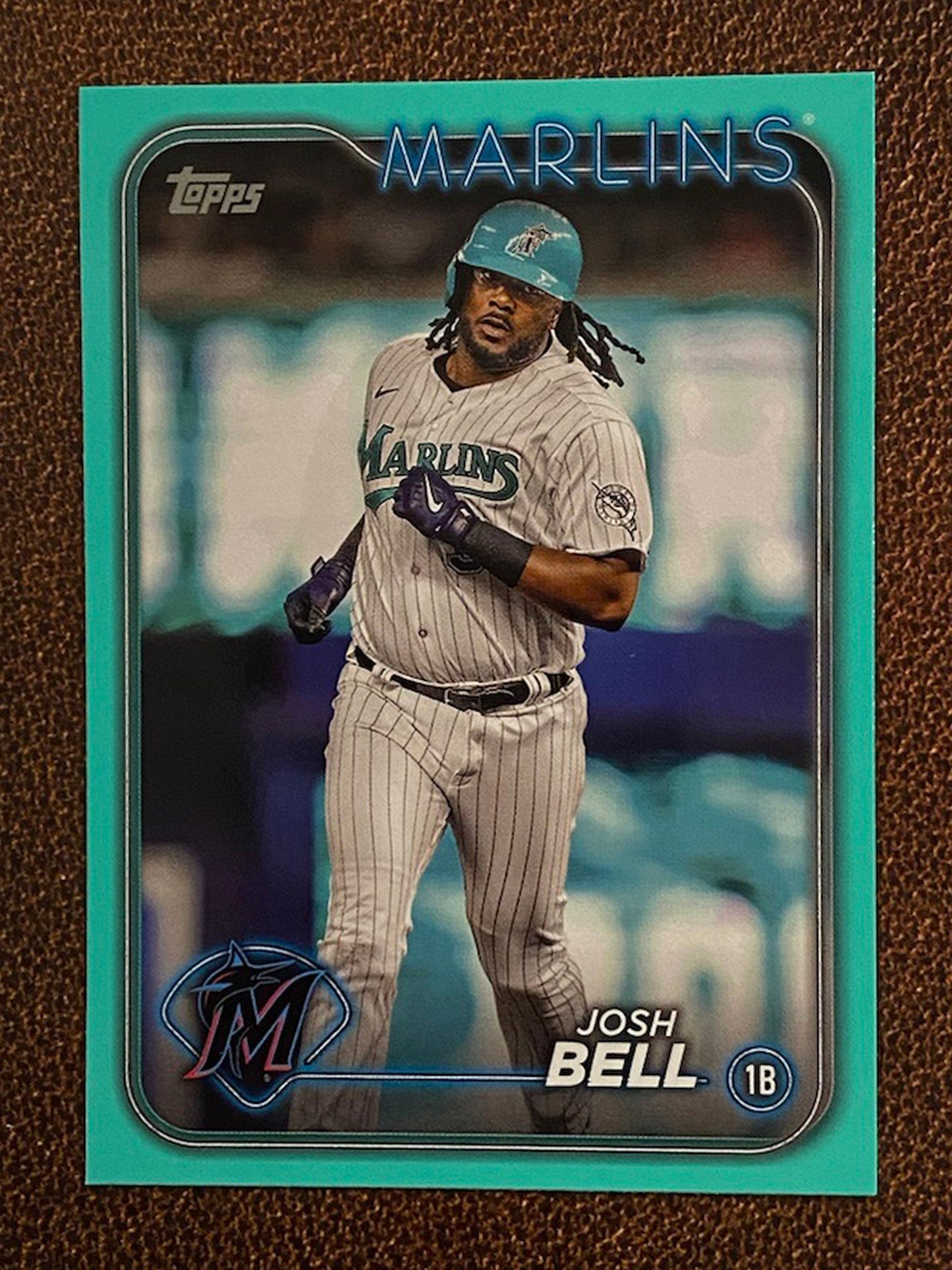 Josh Bell - 2024 Topps Series 2 - Aqua Parallel - Marlins