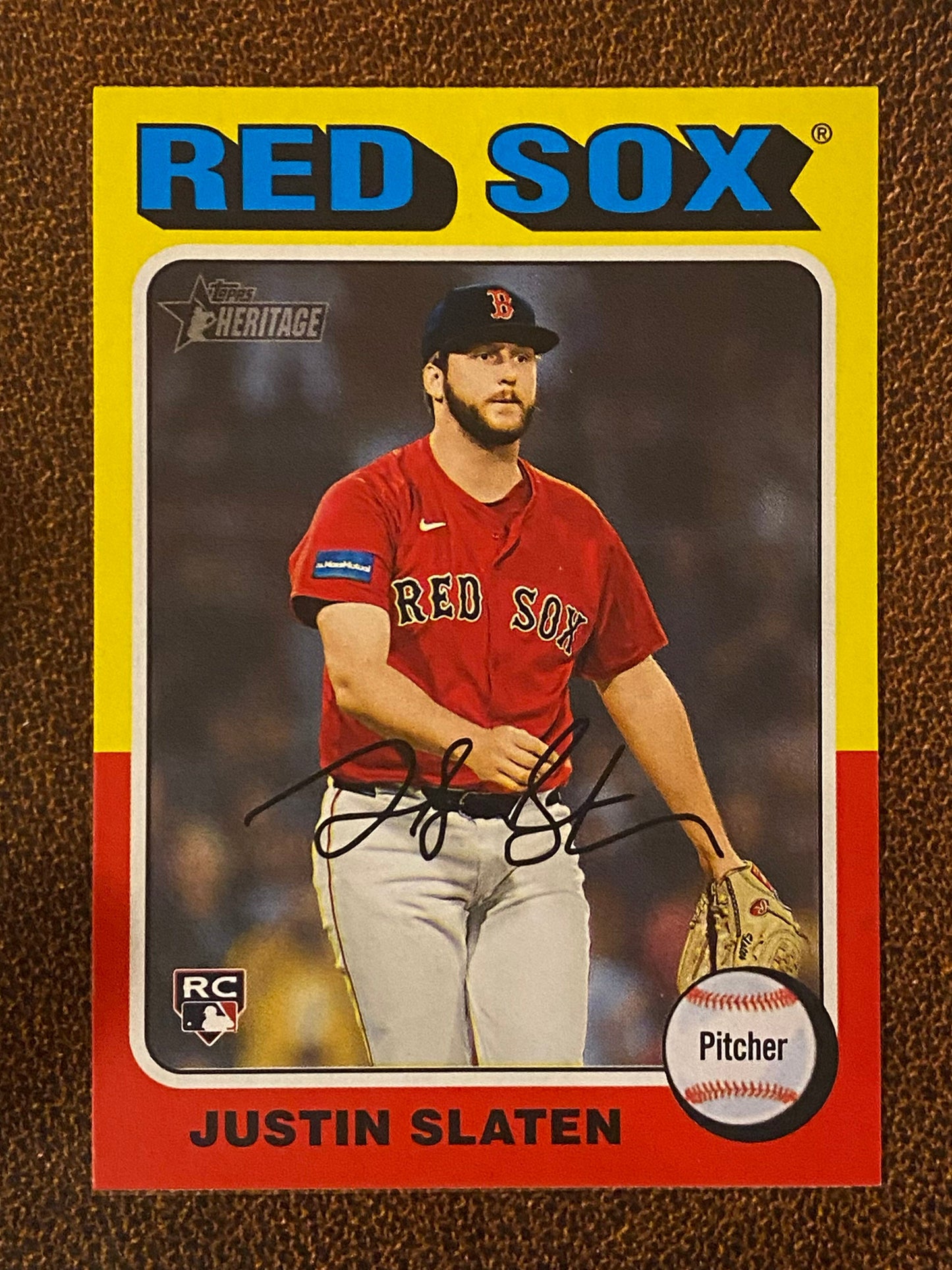 Justin Slaten - 2024 Topps Heritage High Number - Short Print (#721) - Red Sox