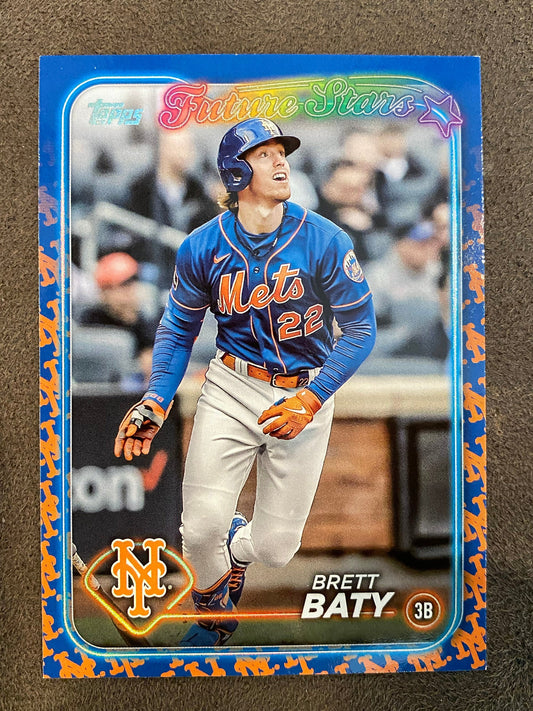 Brett Baty - 2024 Topps Series 2 - Team Border SP - Mets