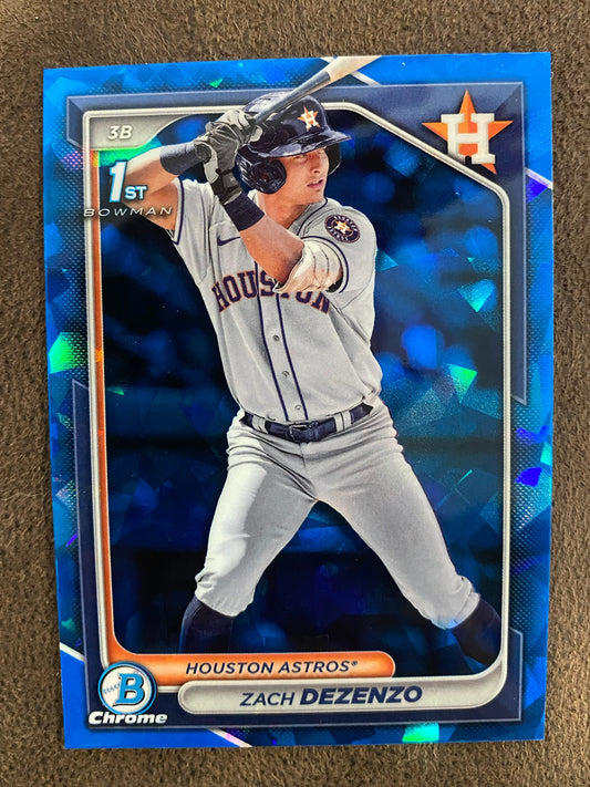 Zach Dezenzo - 2024 Bowman Chrome Sapphire - 1st Bowman Base - Astros