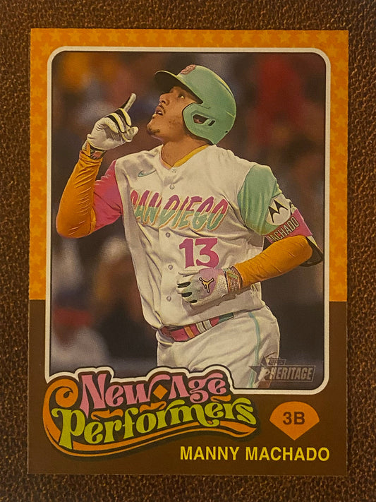 Manny Machado - 2024 Topps Heritage - New Age Performers - Padres