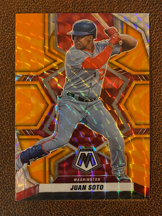 Juan Soto - 2022 Mosaic - Orange Reactive - Nationals