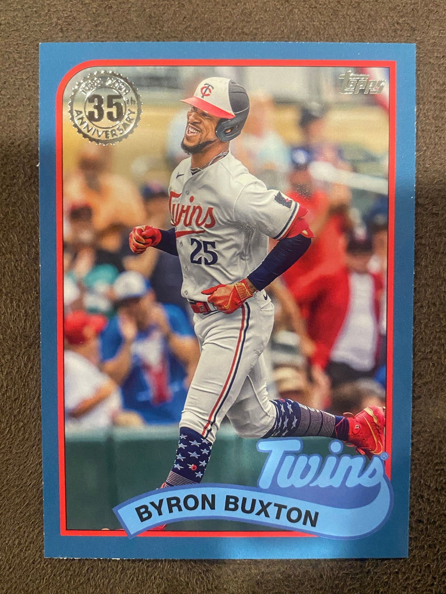Byron Buxton - 2024 Topps Series 1 - 1989 BLUE parallel - Twins
