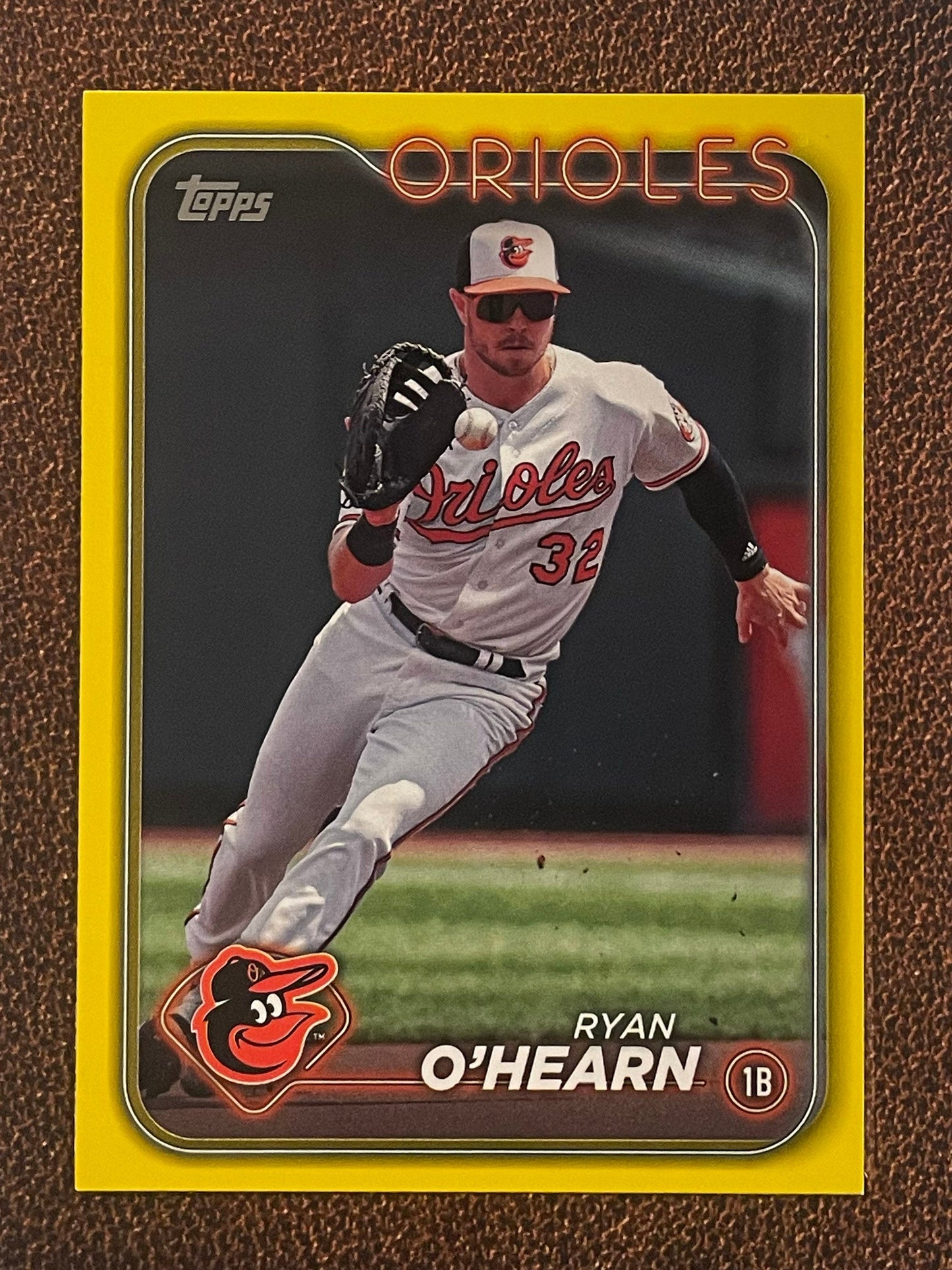 Ryan O’Hearn - 2024 Topps Series 1 - Yellow Parallel - Orioles