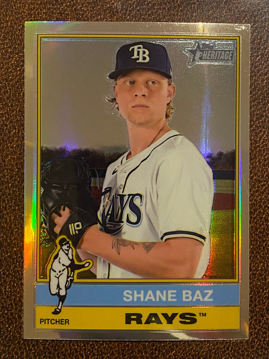 Shane Baz - 2025 Topps Heritage - Refractor - Rays