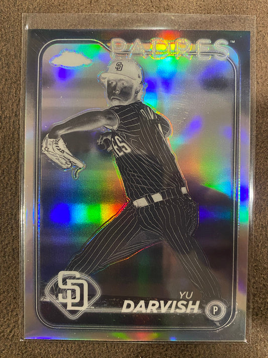 Yu Darvish - 2024 Topps Chrome - Negative Refractor - Padres