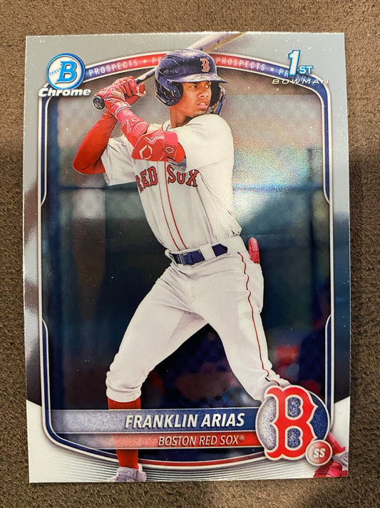 Franklin Arias - 2025 Bowman - 1st Chrome - Red Sox