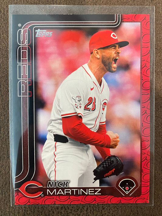 Nick Martinez - 2025 Topps Series 2 - Team Border SSP - Reds
