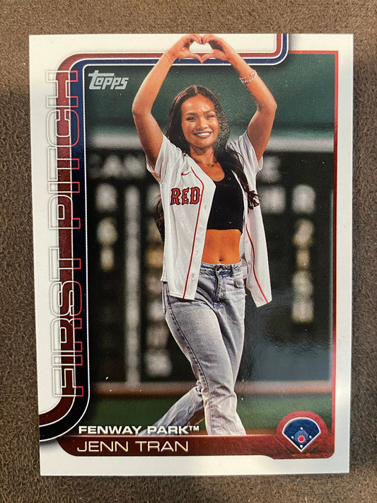Jenn Tran - 2025 Topps Series 2 - First Pitch - Red Sox