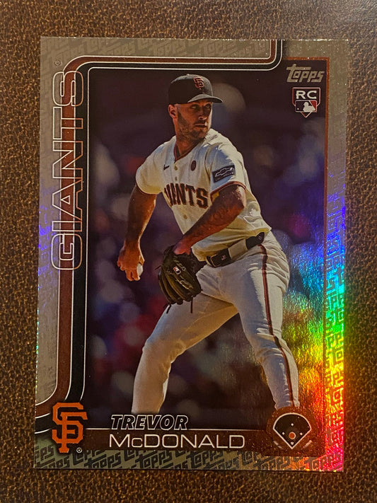 Trevor McDonald - 2025 Topps Series 2 - Fanatics Exclusive Topps Foil Border - Giants