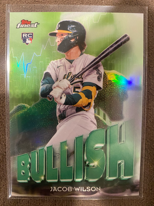 Jacob Wilson - 2025 Topps Finest - Bullish SSP Case Hit - Athletics