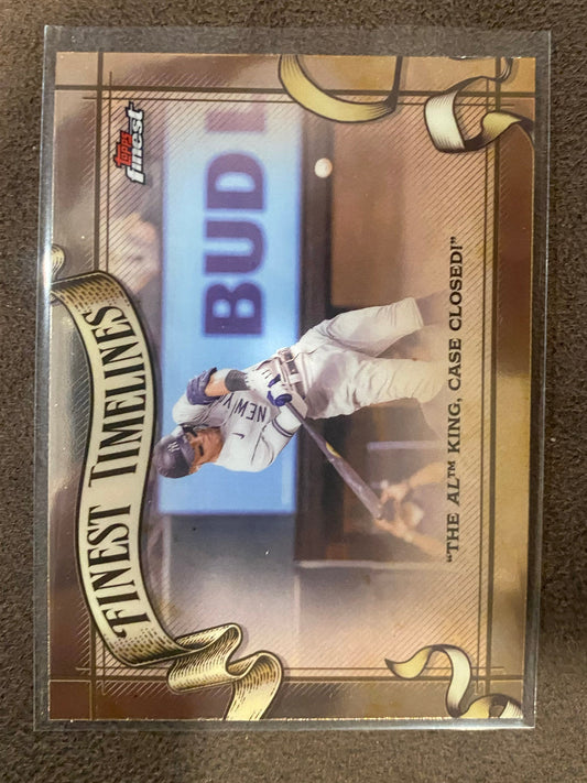 Aaron Judge - 2025 Topps Finest - Timelines Insert - Yankees