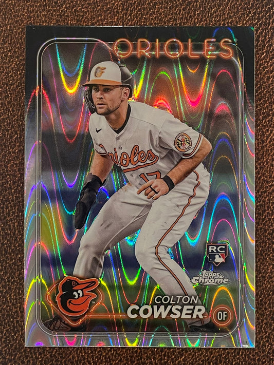 Colton Cowser - 2024 Topps Chrome - Raywave Refractor - Orioles
