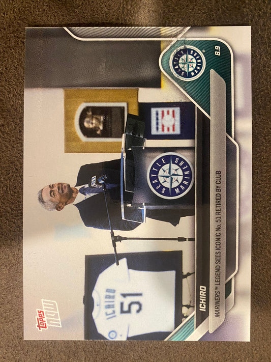 Ichrio - 2025 Topps Now - Card 538 (PR: 5711) - Mariners
