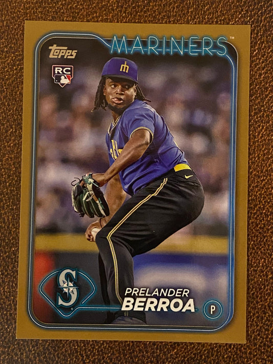 Prelander Berroa - 2024 Topps Series 1 - Gold /2024 - Mariners