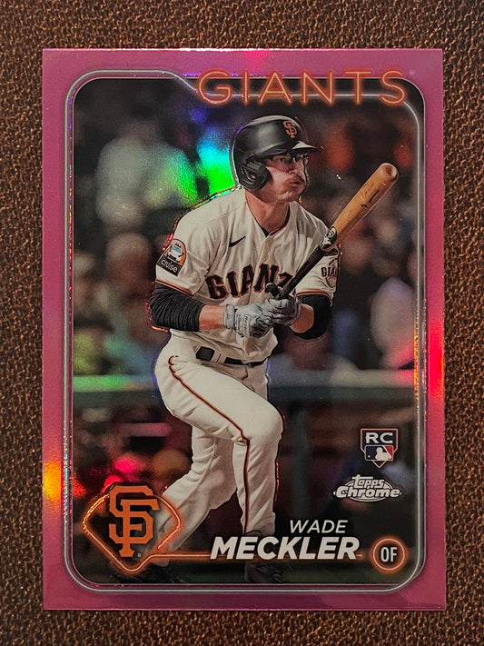 Wade Meckler - 2024 Topps Chrome - Pink Refractor - Giants