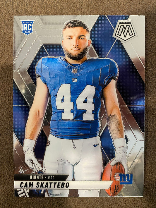 Cam Skattebo - 2025 Panini Moasic - Rookie Image Variation - Giants