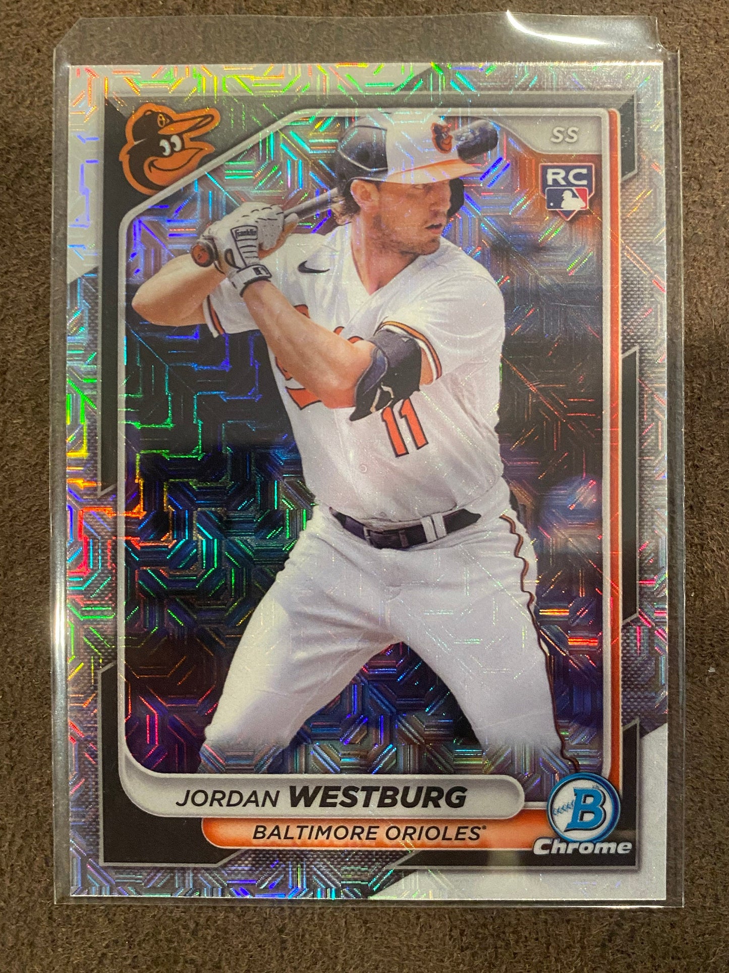 Jordan Westerburg - 2024 Bowman Chrome - Mojo - Orioles