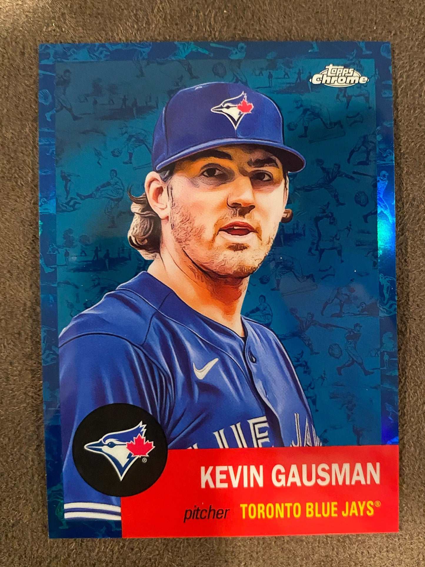 Kevin Gausman - 2022 Topps Chrome Platinum Anniversary - Blue Toile /199 - Blue Jays