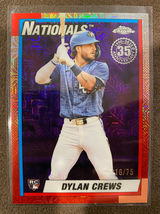 Dylan Crews - 2025 Topps Update - Silverpack Mojo PURPLE /75 - Nationals