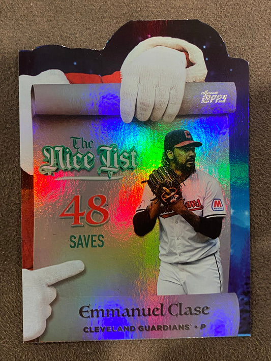 Emmanuel Clase - 2025 Topps Holiday - The Nice List - Guardians