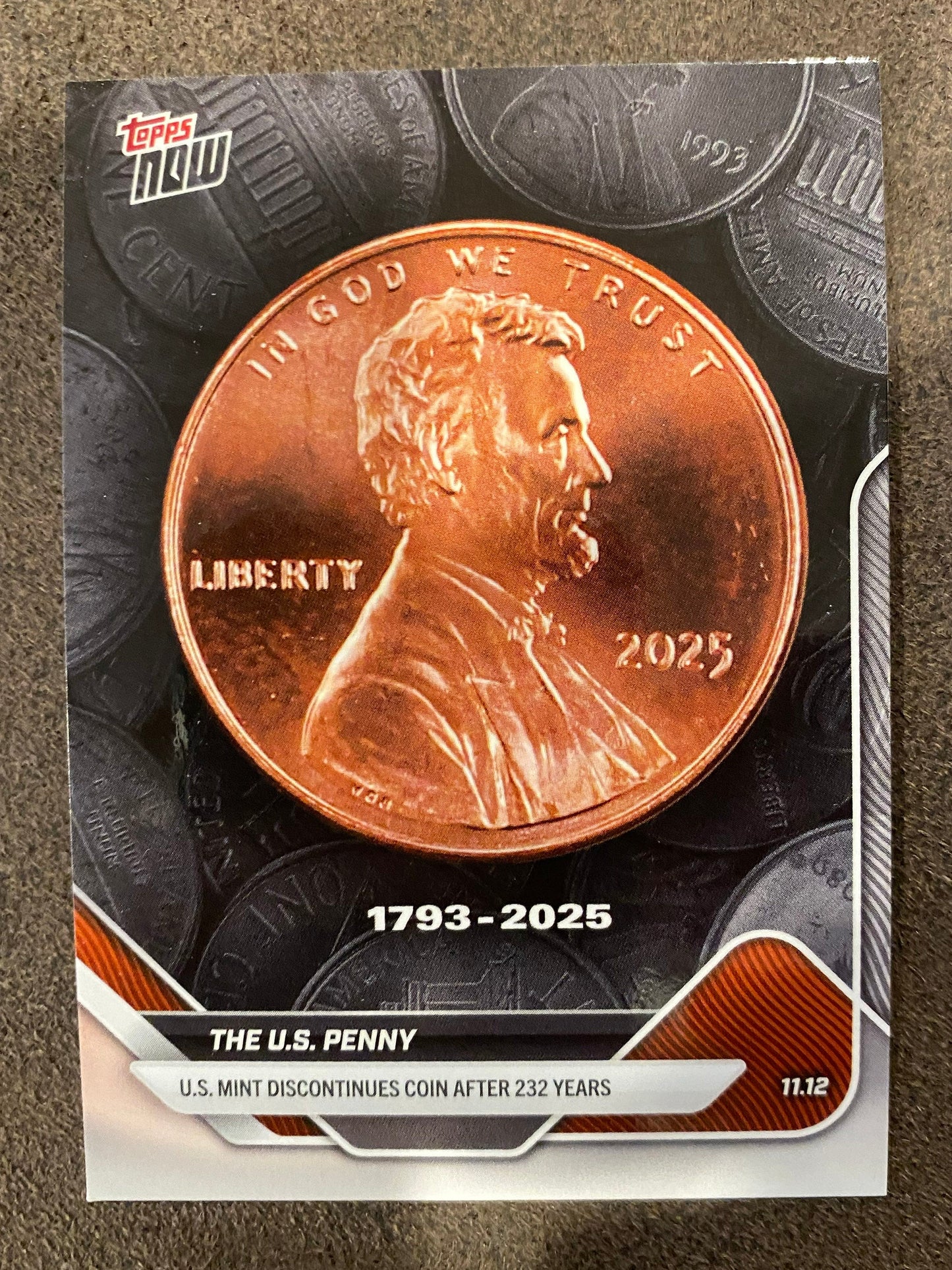 US Penny - 2025 Topps Now - Card Penny (PR: 76,972) -