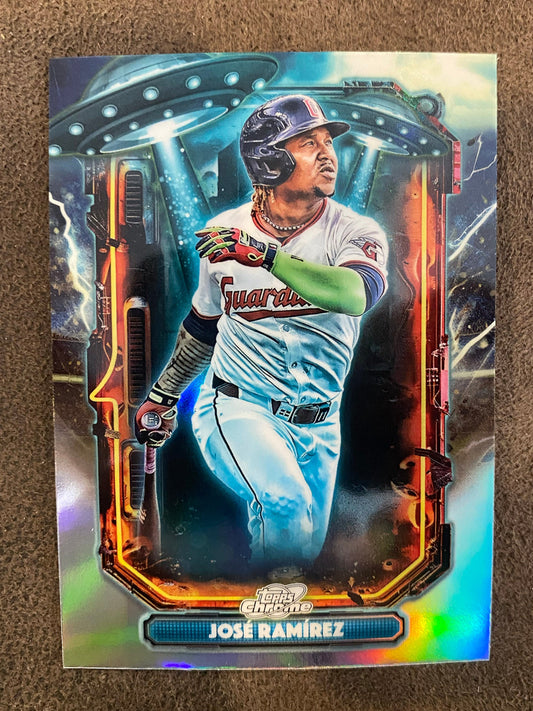 Jose Ramirez - 2025 Topps Chrome Cosmic - Extraterrestrial Talent Insert - Guardians
