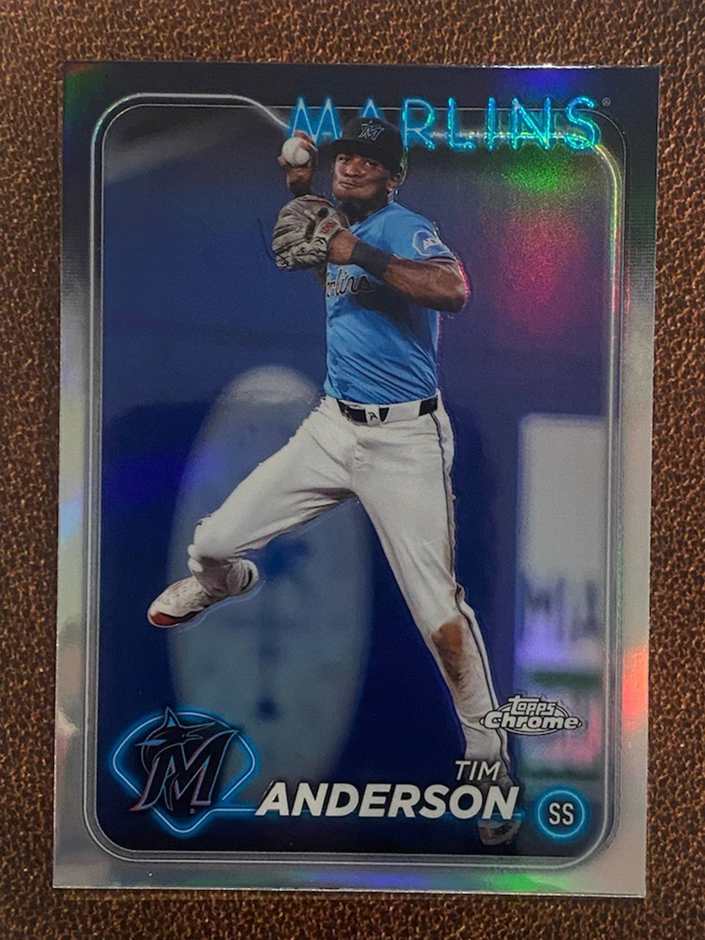 Tim Anderson - 2024 Topps Chrome - Refractor - Marlins