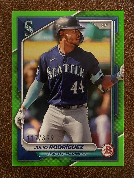 Julio Rodríguez - 2024 Bowman - Green /399 - Mariners