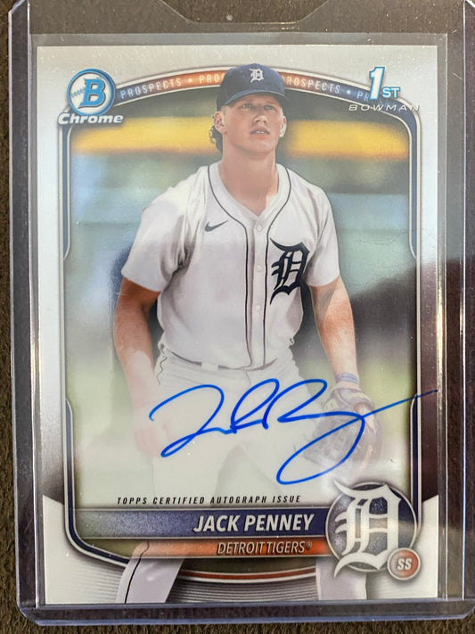 Jack Penney - 2025 Bowman Chrome - 1st Chrome AUTO - Tigers