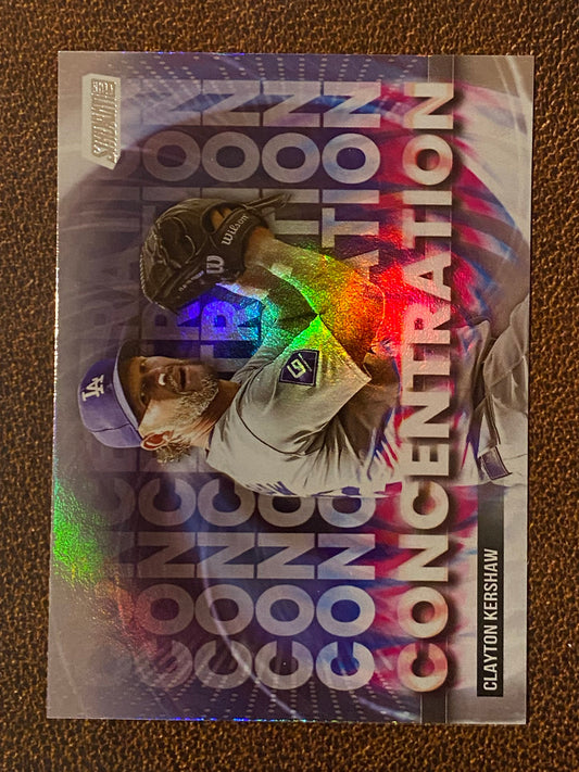 Clayton Kershaw - 2025 Topps Stadium Club - Concentration Insert - Dodgers
