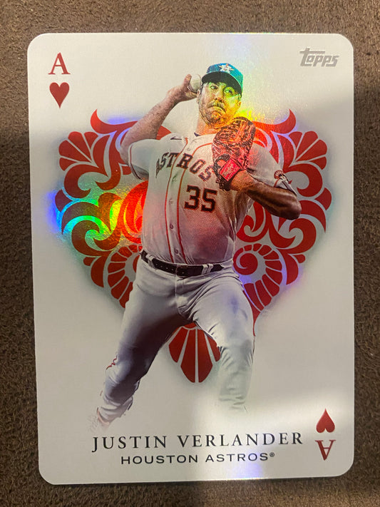 Justin Verlander - 2023 Topps Series 1 - All Aces Insert - Astros