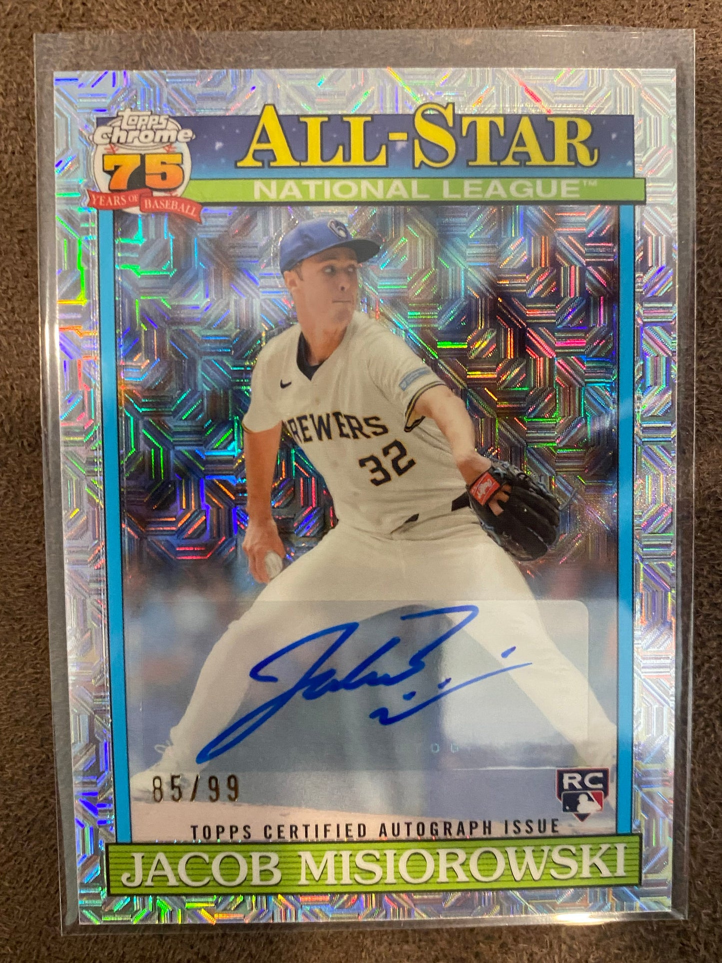 Jacob Misiorowski - 2025 Topps Series 2 - Rookie MOJO AUTO /99 - Brewers