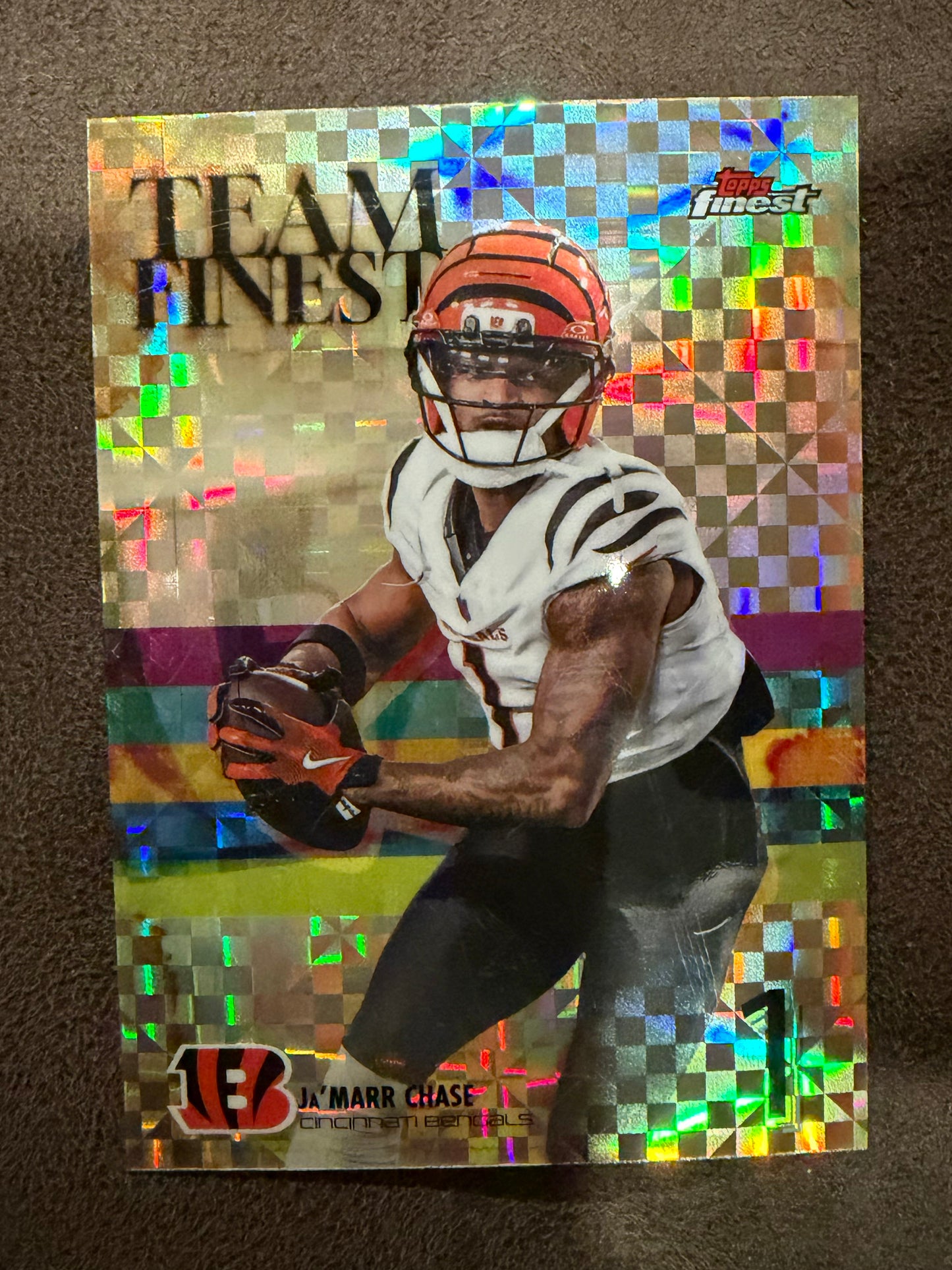 Ja'Marr Chase - 2025 Topps Finest - Team Finest X-Fractor - Bengals