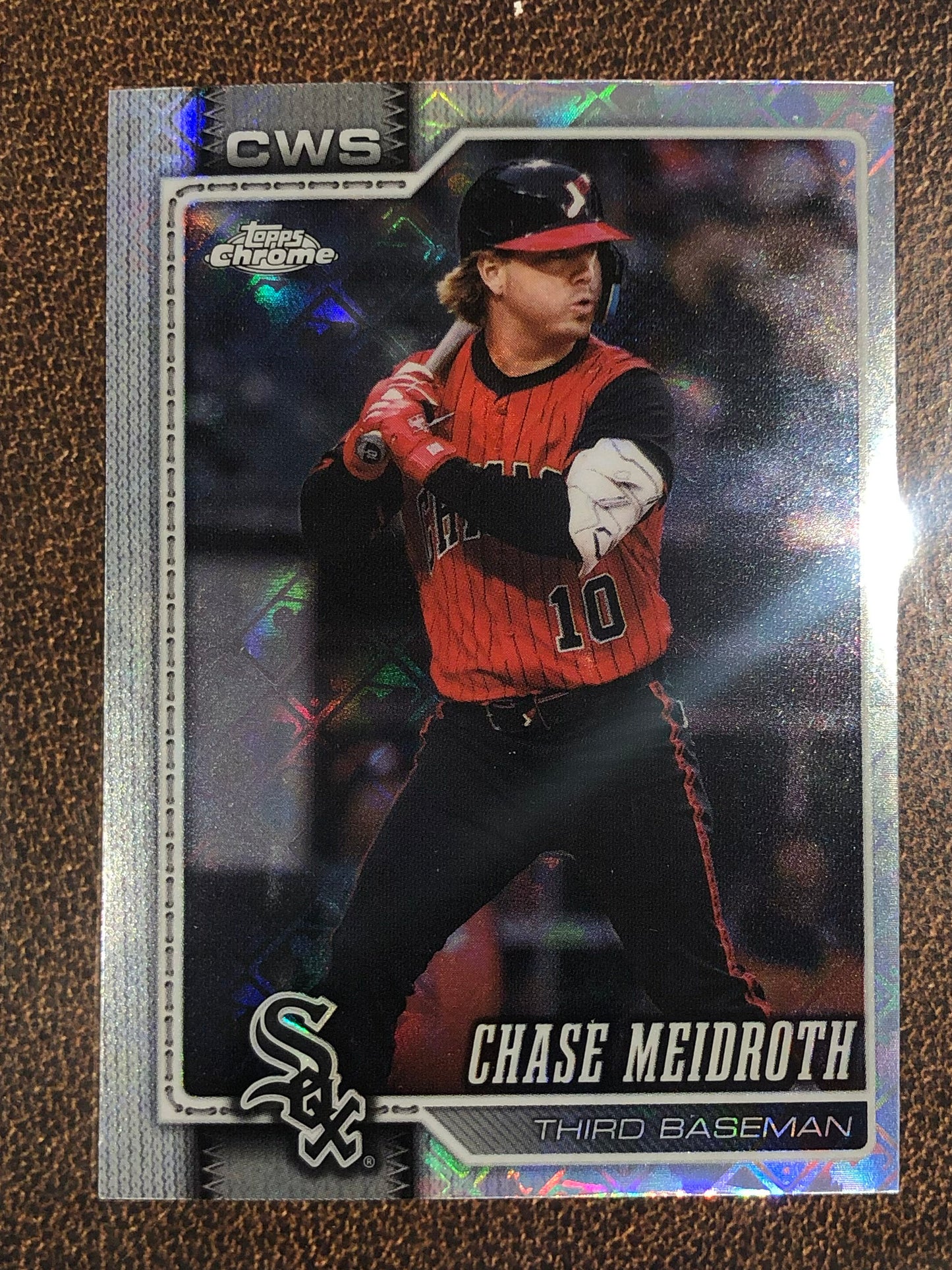Chase Meidroth - 2026 Topps Chrome Logofractor - Base Logofractor - White Sox