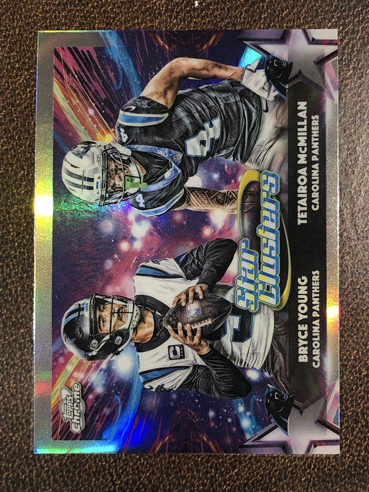 Bryce Young / Tetairoa McMillan - 2025 Topps Chrome Cosmic - Star Cluster - Panthers