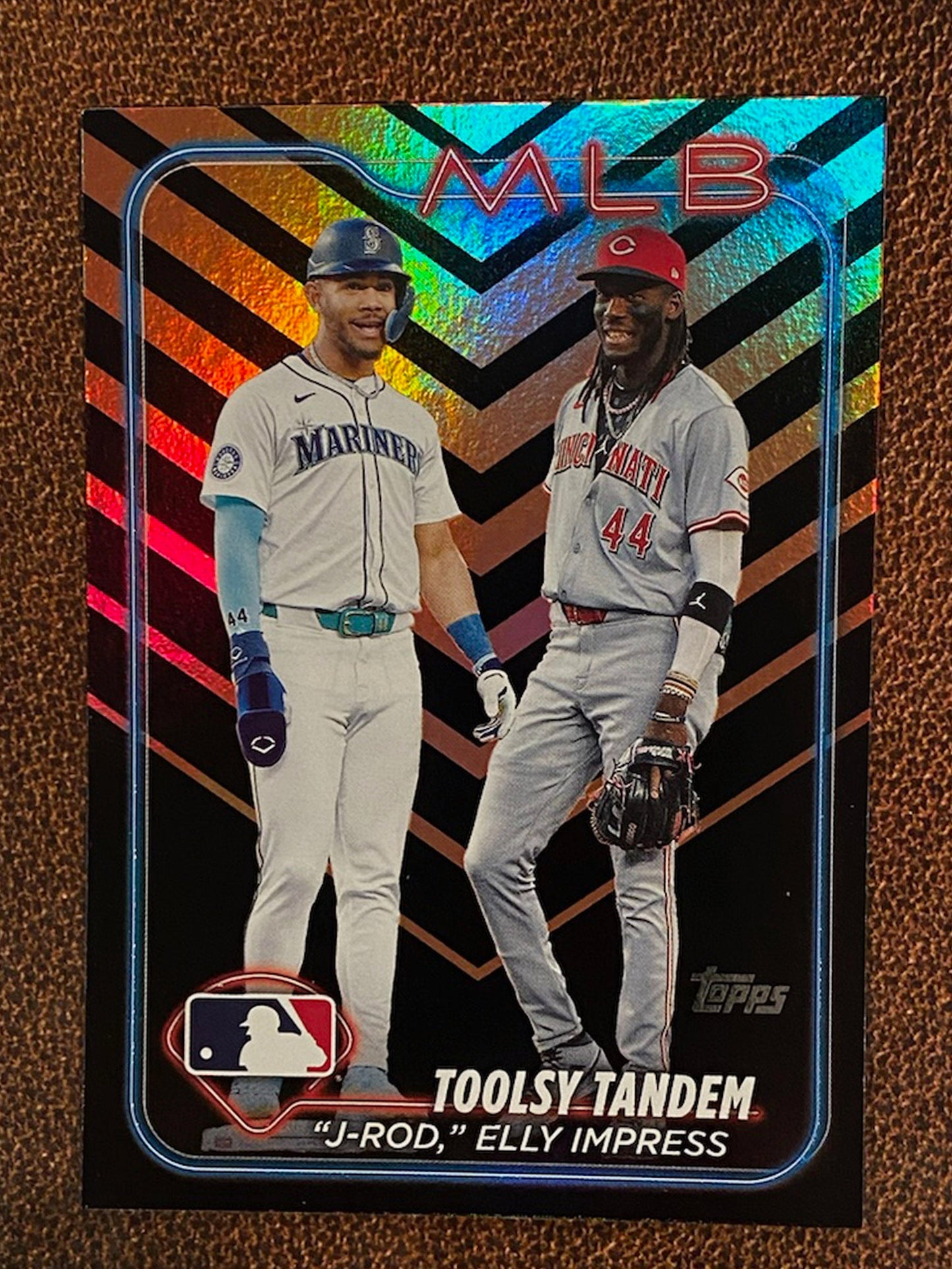 Elly De La Cruz / Julio Rodriguez - 2024 Topps Update - Holiday Parallel - Reds