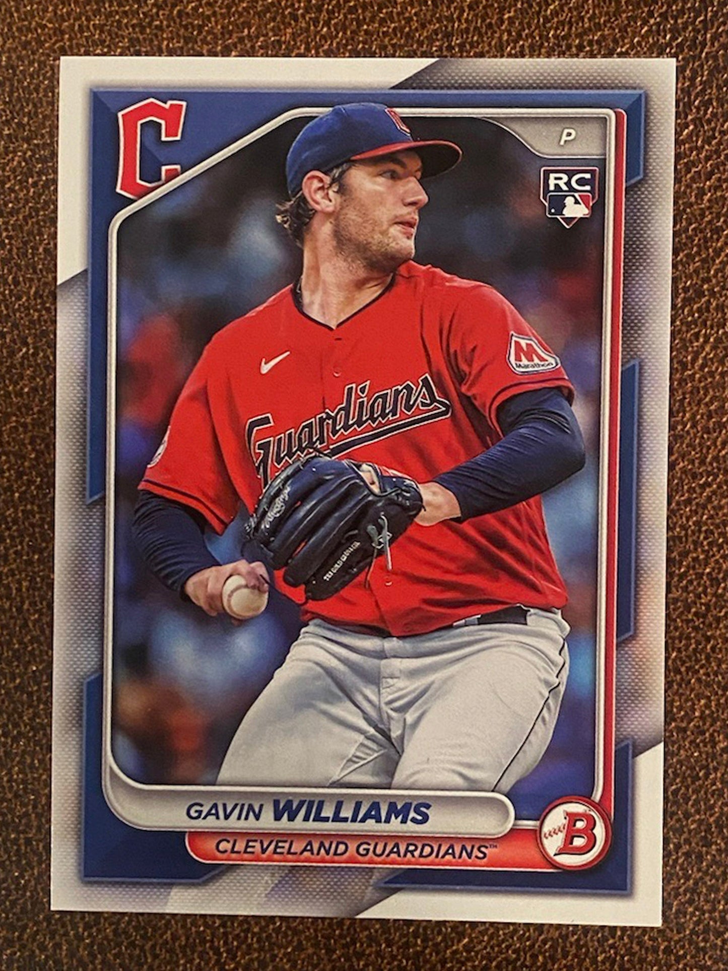 Gavin Williams - 2024 Bowman - Base Paper - Guardians