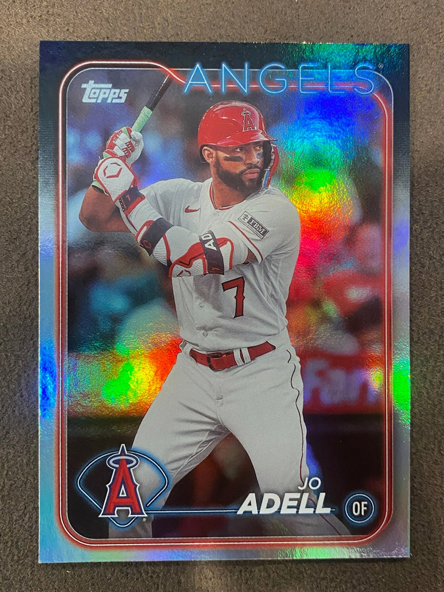 Jo Adell - 2024 Topps Series 1 - Rainbow Foil - Angels