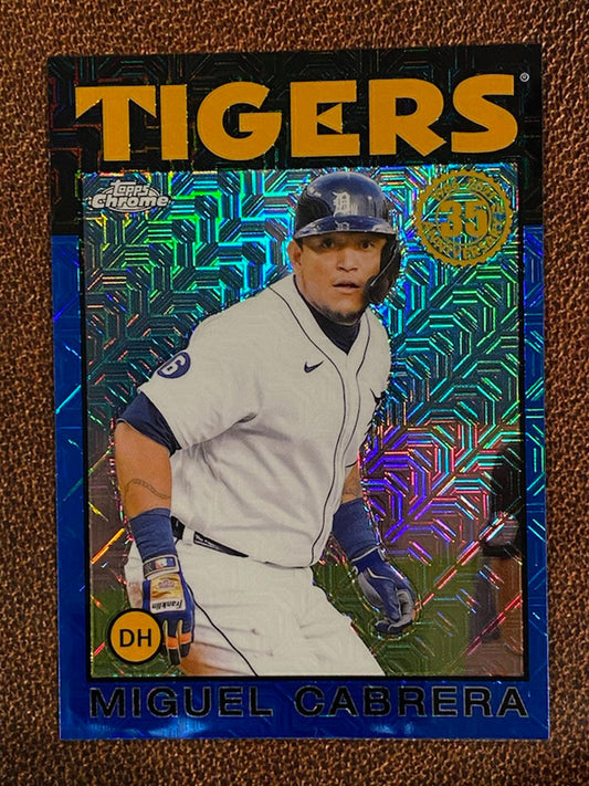 Miguel Cabrera - 2021 Topps - Silver Pack Mojo Blue /150 - Tigers